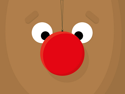 Reindeer christmas cute flat design illustration illustrator reindeer tree ornament