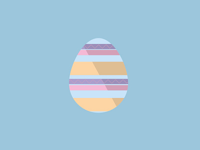 Happy Easter easter egg flat design illustration illustrator pattern