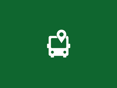 Public Transport Icon bus design geolocation icon illustration illustrator public transport