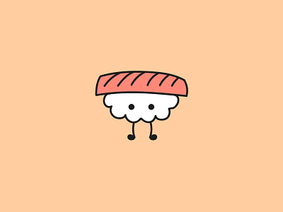 Sushi adobe cute flat design illustration illustrator kawaii sushi vector
