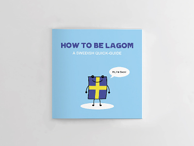 How To Be Lagom adobe book cute flag illustration illustrator manual quick guide sweden vector