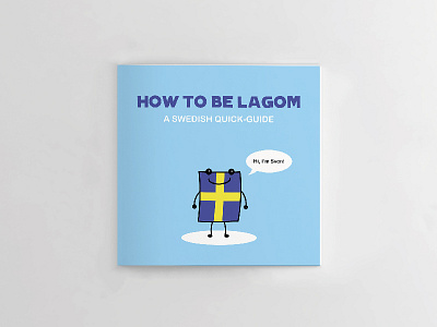 How To Be Lagom adobe book cute flag illustration illustrator manual quick guide sweden vector
