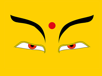 Budha Eyes illustration illustrator vector art