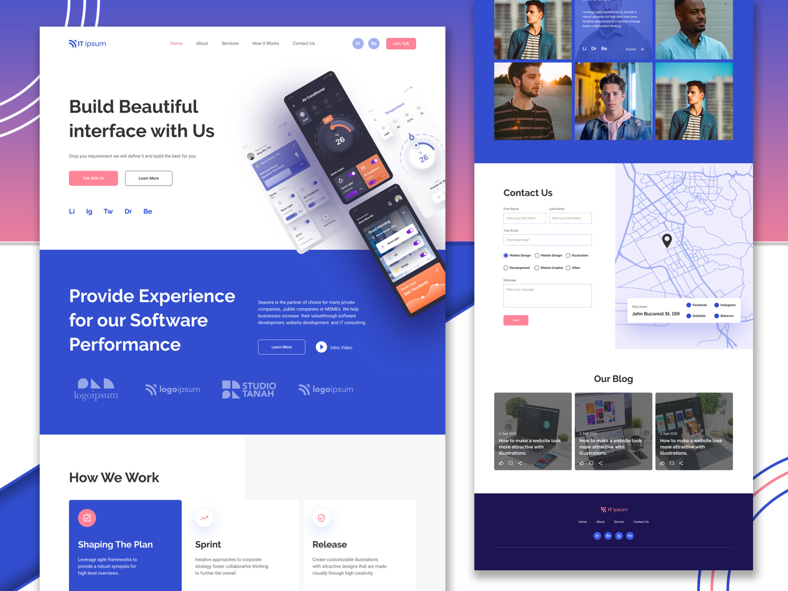 Website Landing Interface Design By Nazmul Rabbe On Dribbble