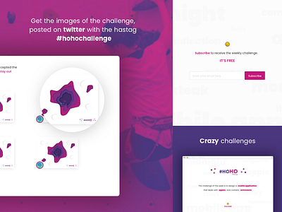 Hohochallenge - Features animation app challenge design flayer hohochallenge icons illustration mobile sketch watch web