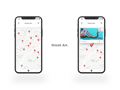 Street Art - Map [Concept] art design iphone iphone x map photoshop psd sketch street street art