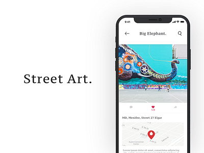 Street Art - Art Description [Concept] art design iphone iphone x map photoshop psd sketch street street art