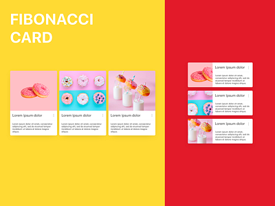 Fibonacci Card - Experimental card cards concept design fibonacci investigation mobile sketch ui user interface web