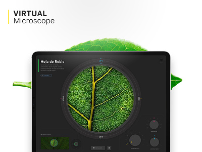 Virtual Microscope - [Concept] app concept design invision invision studio ios ipad ipad pro microscope mobile ui virtual web