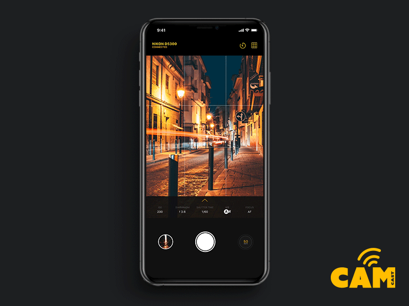 Cam Application Concept - CamCast app camera concept design invision invision studio iphone x mobile product design ui
