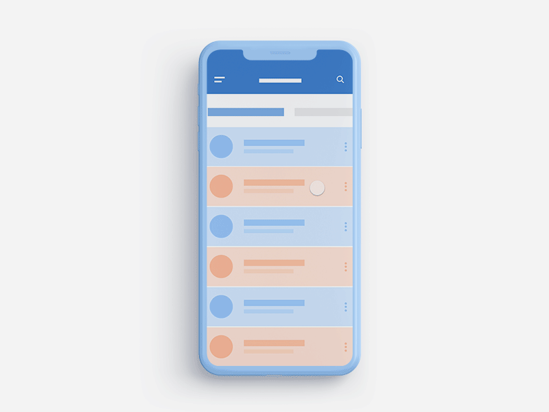 Swipe interaction animation app concept design invision invision studio iphone x mobile mobile design product design ui ux design