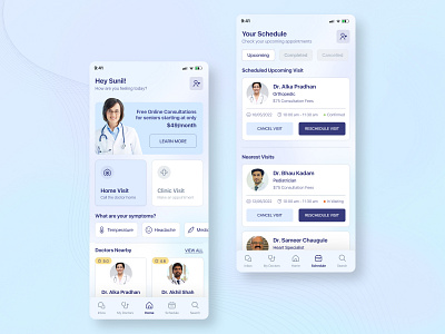 Schedule an Appointment - Healthcare App app branding design graphic design illustration logo ui ux vector