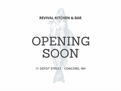 Revival Kitchen & Bar | Concord, New Hampshire bar bar branding bar logo branding design identity logo logo design restaurant branding restaurant logo typography