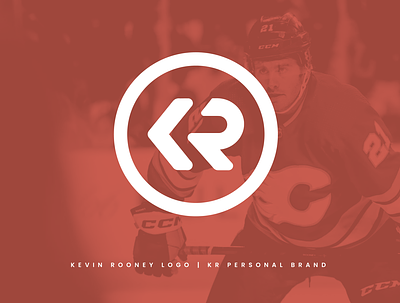Kevin Rooney Logo | Calgary Flames athlete athlete branding athlete logo branding design hockey hockey branding hockey logo identity logo logo design player player branding player logo typography