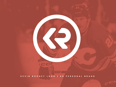 Kevin Rooney Logo | Calgary Flames athlete athlete branding athlete logo branding design hockey hockey branding hockey logo identity logo logo design player player branding player logo typography