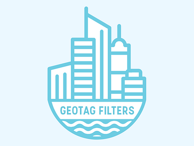 Geotag Filters branding city filters icon logo logo design snapchat