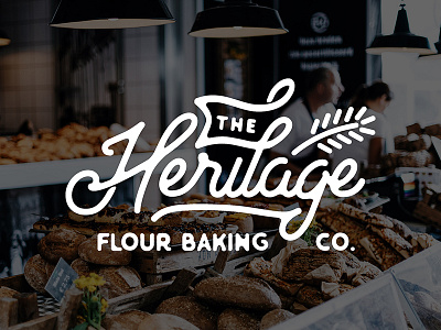 Heritage Flour Baking Co. bakery bakery logo baking branding logo logo design