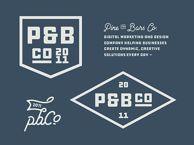 Pine & Bars Co. branding identity logo logo design type typography