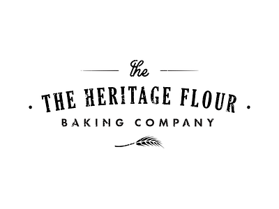 Heritage Flour Baking Co. identity initials logo personal logo
