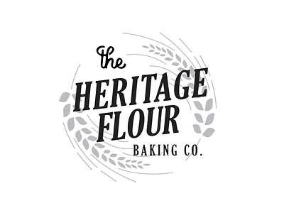 Heritage Flour Baking Co. baker bakery bakery logo baking branding logo logo design wheat