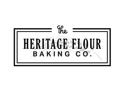 Heritage Flour Baking Co. baker bakery bakery logo baking branding logo logo design wheat