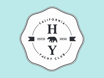 I'm On A Boat bear branding california logo logo design seal yacht yacht club