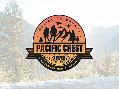 Pacific Crest america branding california charity design hike hiking identity logo logo design outdoors