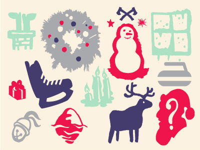 Holiday Essentials christmas dingbat font holidays icons