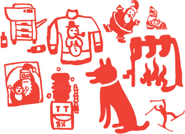 Holiday Essentials christmas dingbat font holiday icon illustration