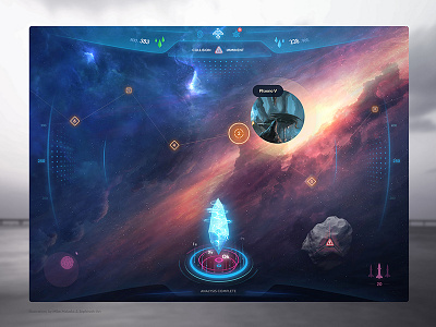 Space Drone ar color dashboard data glow interface mobile space statistics transparent ui ux