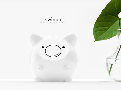 swinka 3d bank branding industrial design interaction money money box piggy bank product design