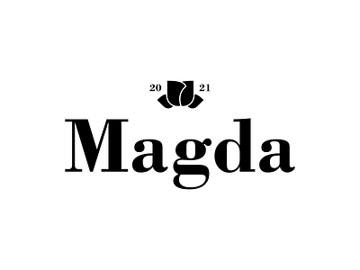 Magda branding branding strategy design educatioanl education elegant floral flower flowers graphic design logo london motif tea tea house