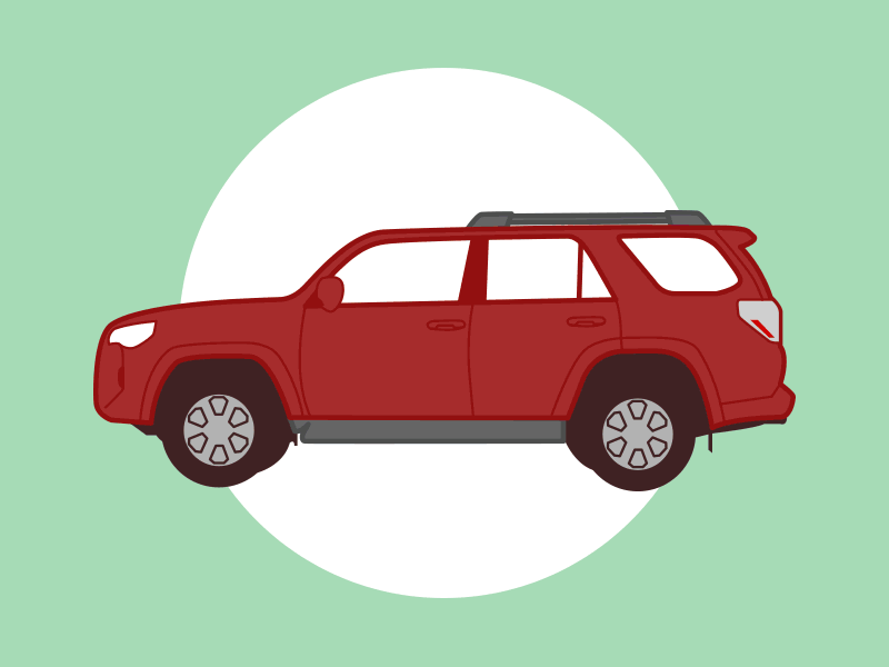 Vehicle Illustrations animation automobile cars flat design gif illustration toyota