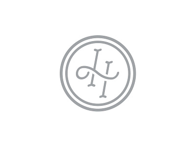 LH Monogram brand initials logo logotype monogram typography