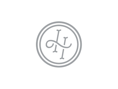 LH Monogram brand initials logo logotype monogram typography