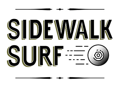 Sidewalk Surf calligraphy design illustration lettering typography