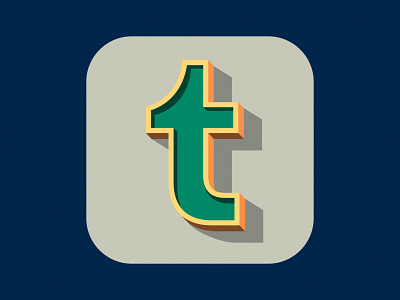 t for tumblr design illustration lettering logo typography