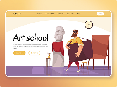 Art school main page