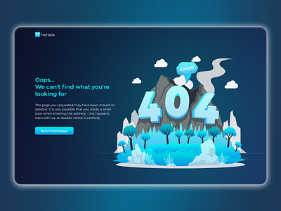 Error 404 Web page design error 404 illustration ui