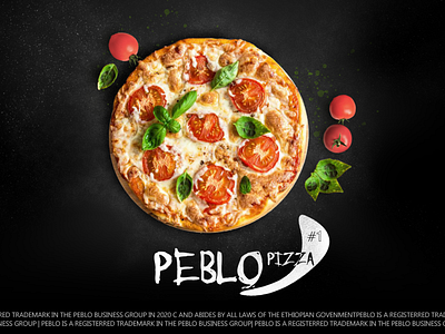 Peblo Pizza branding design visual