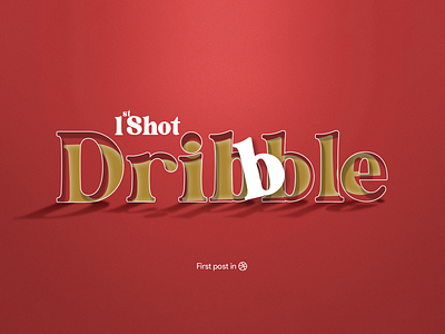 1st Design Uploaded to Dribble! graphic design logo