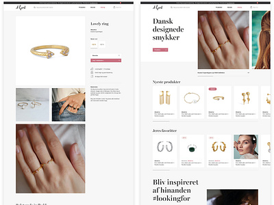 A-Hjort Jewellery ecommerce