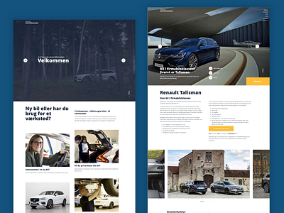 Autohuset Vestergaard Website design autohuset vestergaard car dealer cars design ui uidesign ux web webdesign website