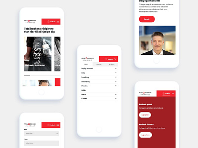 Totalbanken mobile bank design minimal totalbanken ui uidesign ux web webdesign website