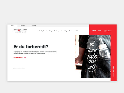 Totalbanken Hero bank design minimal totalbanken ui uidesign ux web webdesign website