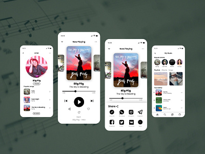 Music Player & Social Share