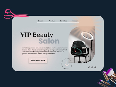 Beauty Salon main page