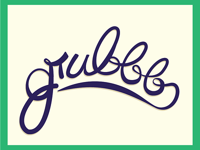 Grubbb hand drawn logo type