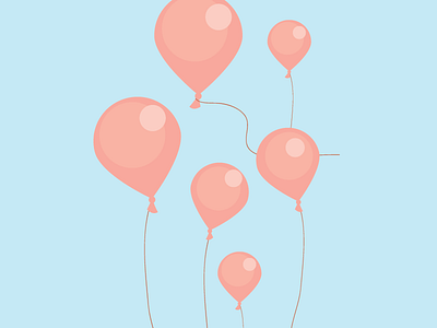 Balloons balloons illustrator summer vector