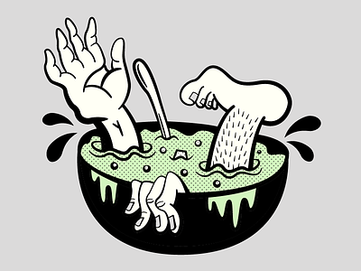 Mmmm Soup illustration soup tshirt zombies
